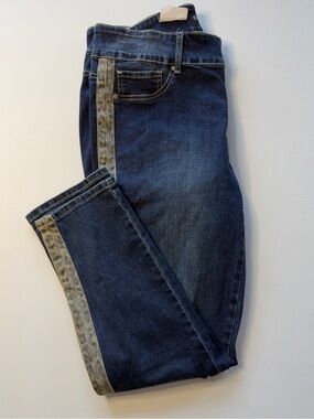 NWT Women's White Mark Dark Blue Denim Jeans Size 20/29" Inseam (KB9)
